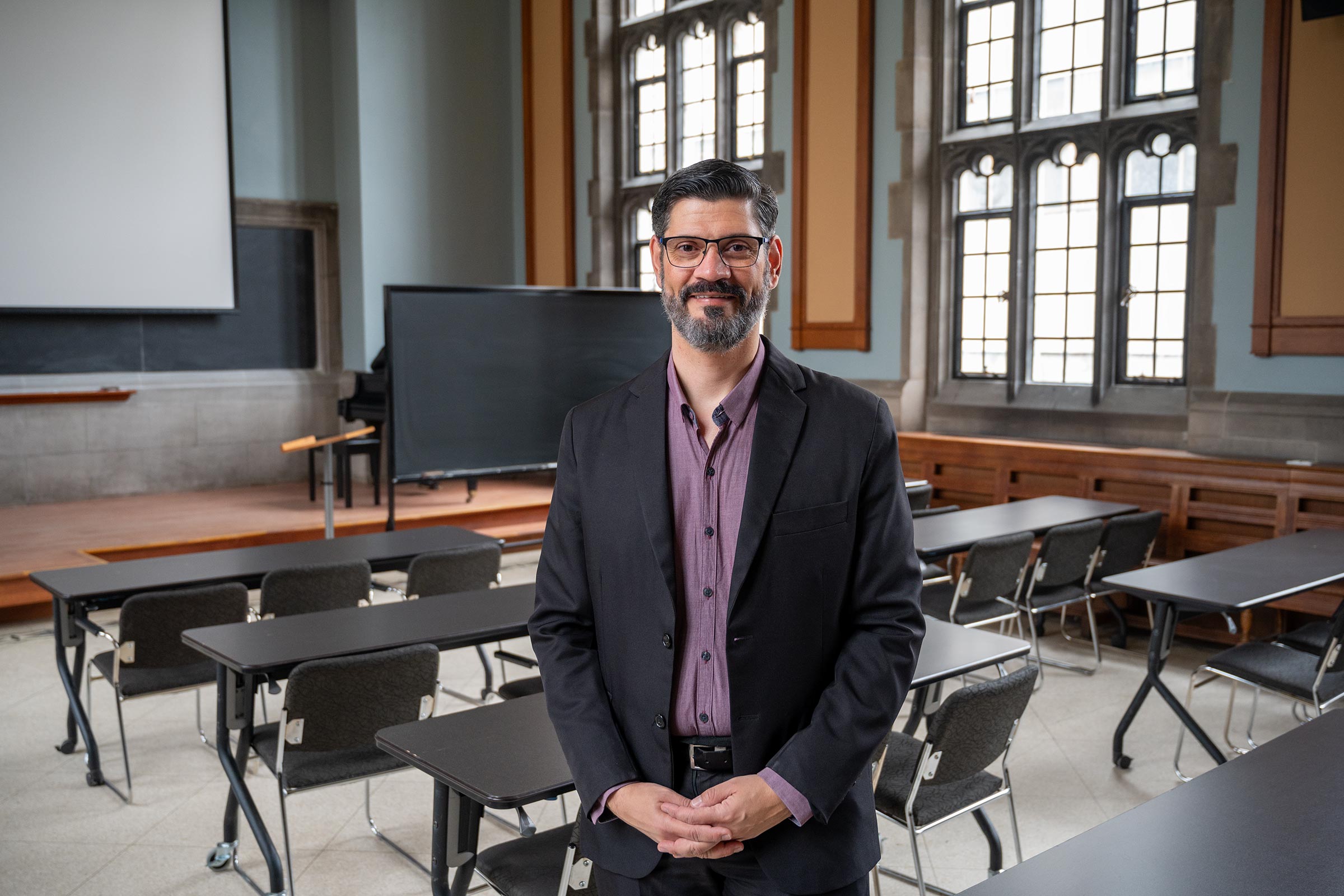 Abner Campos at Emmanuel College. 